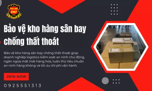 Bảo vệ kho hàng sân bay chống thất thoát