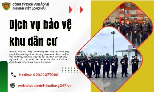 Dịch vụ bảo vệ khu dân cư