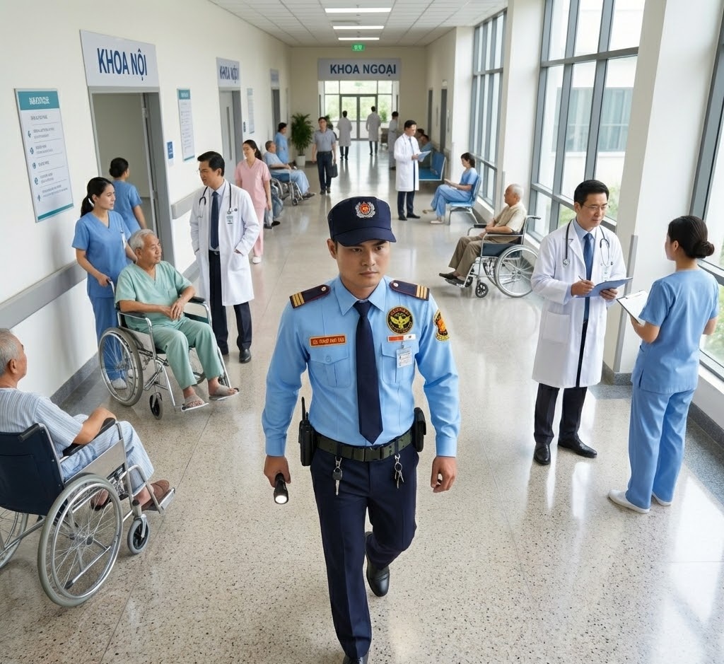 Bảo vệ bệnh viện chuyên nghiệp 24/7