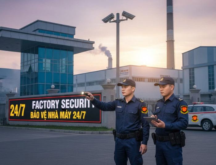 Dịch vụ bảo vệ nhà máy 24/7